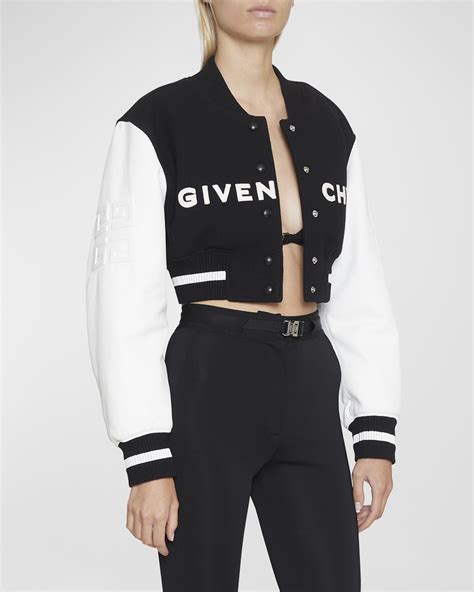 givenchy logo jacket|givenchy varsity jacket women's.